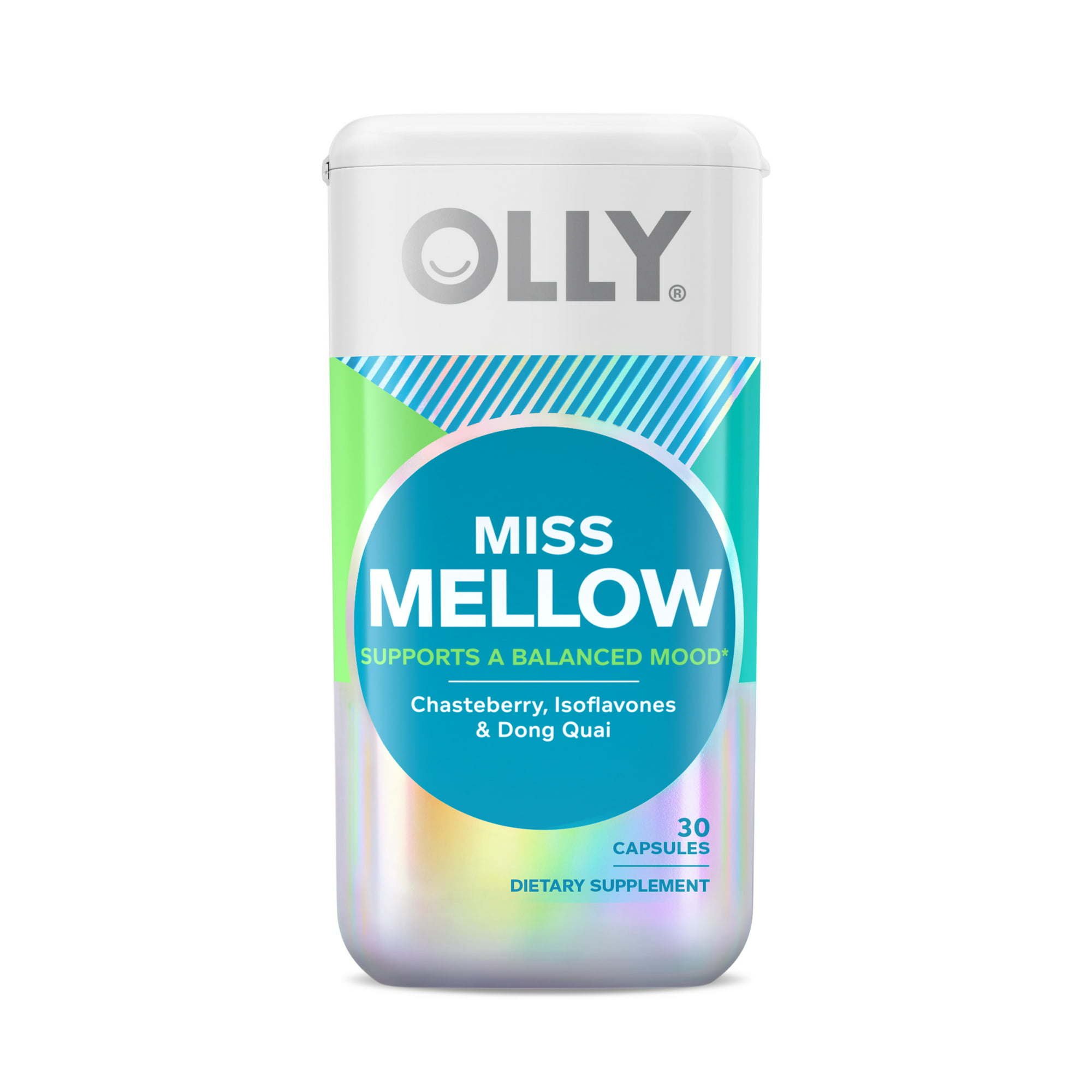 OLLY Miss Mellow Capsules, PMS Support, Supplement for Women, 30 Day Supply - 30 Count - OLLY OLLY Miss Mellow Capsules, PMS Support, Supplement for Women, 30 Day Supply - 30 Count - OLLY